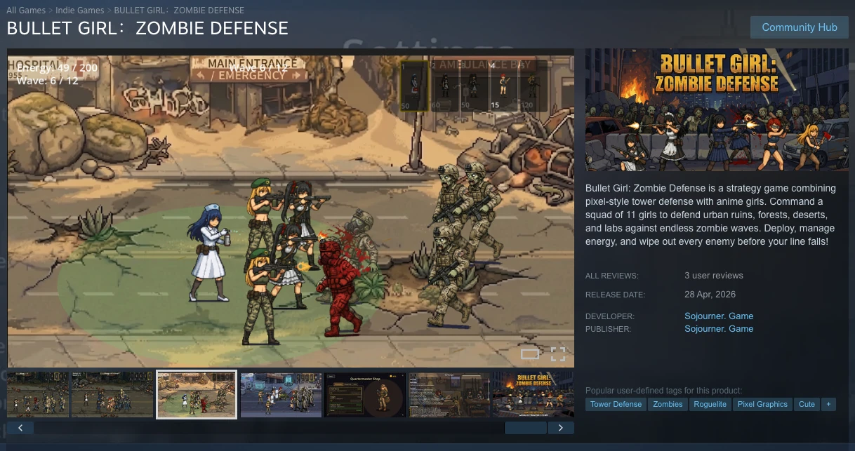 Bullet Girl: Zombie Defense on Steam