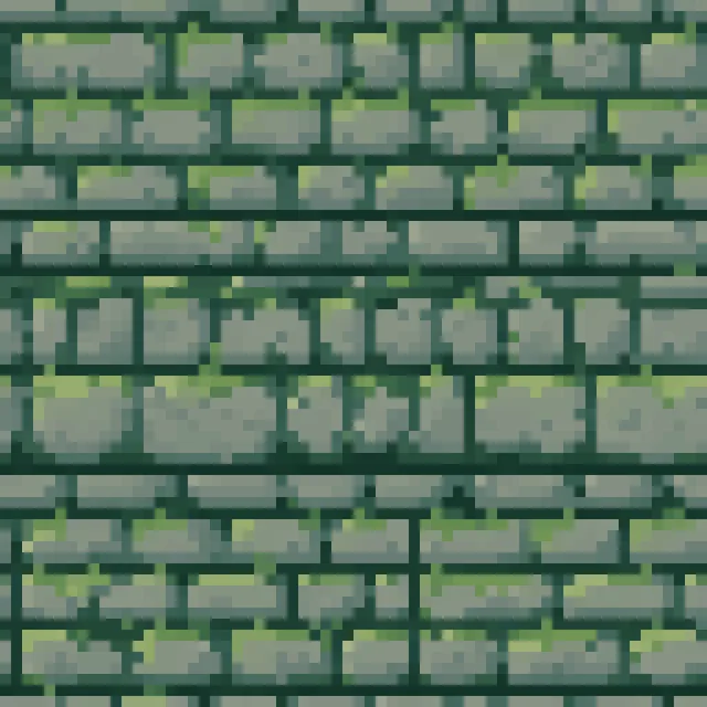 a hard pixel grid, limited palette, no anti-aliasing