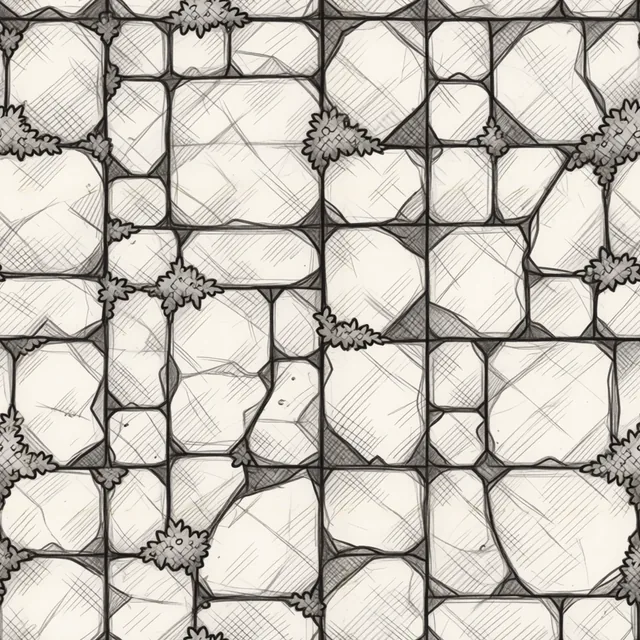 graphite hatching and drawn linework on white