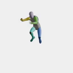 Aerial Kick (Stomp) animation preset preview