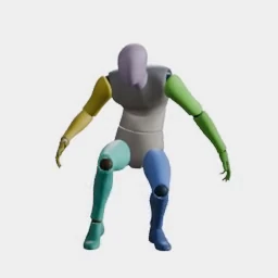 Crouch Walk Backward-Right animation preset preview