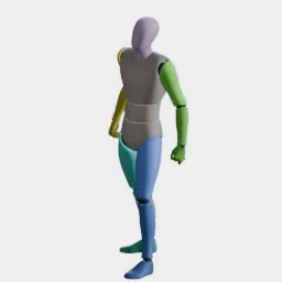Hit Reaction Left Shoulder animation preset preview
