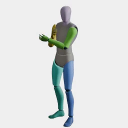 Two-Handed Weapon Idle animation preset preview
