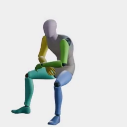 Sit Idle (Attentive) animation preset preview