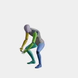 Stand to Lie Down animation preset preview
