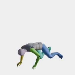 Prone to Crouch animation preset preview