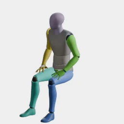 Sitting Idle (Leaning) animation preset preview