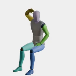 Sitting Idle (Restless) animation preset preview