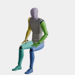 Sitting Nodding animation preset preview