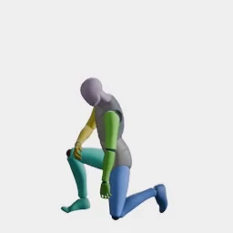 Stand to Kneel animation preset preview