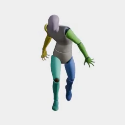 Zombie Run Forward-Left animation preset preview