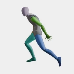Zombie Run Forward-Right animation preset preview