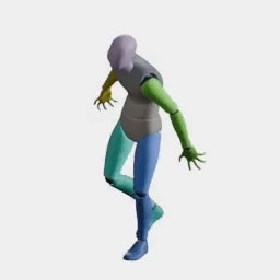 Zombie Run Left animation preset preview
