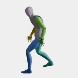 Zombie Walk Backward-Left animation preset preview