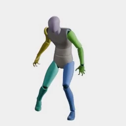 Zombie Walk Backward-Right animation preset preview