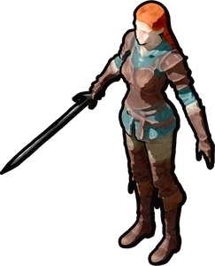 A Still pose, rendered from the model