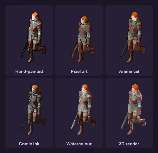 Pick a 2D style