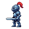 The knight flipped to face left