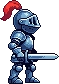 The knight with the empty border cut away