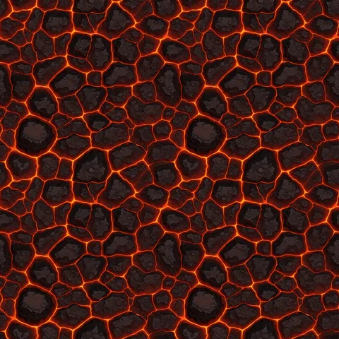 A Ludo lava texture tiled 2×2, with no visible joins