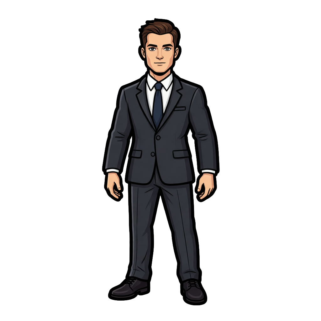 The same mascot as a game sprite (output)