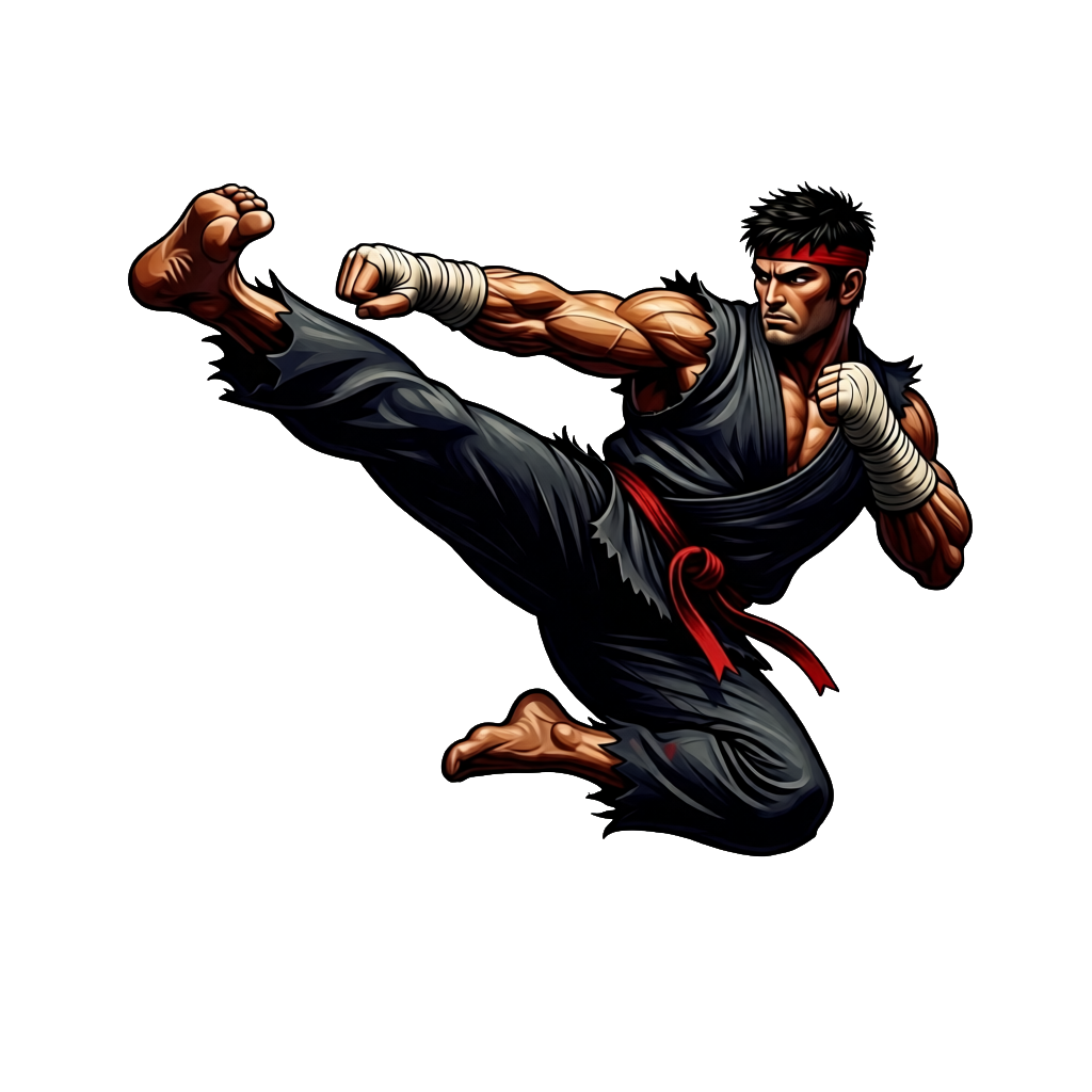 leaping jump kick