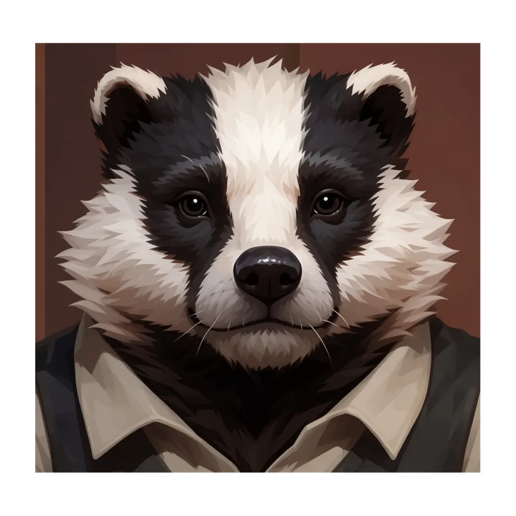 old badger innkeeper dialogue portrait