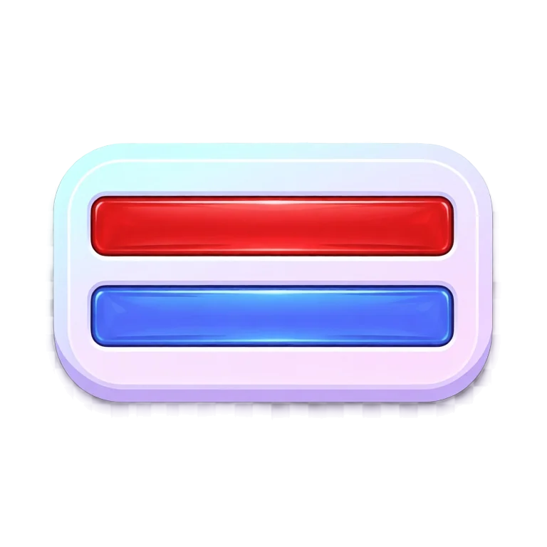 The same bars reskinned as a soft flat mobile panel