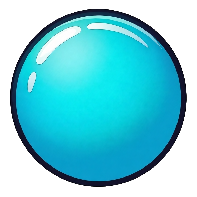glossy candy-style button